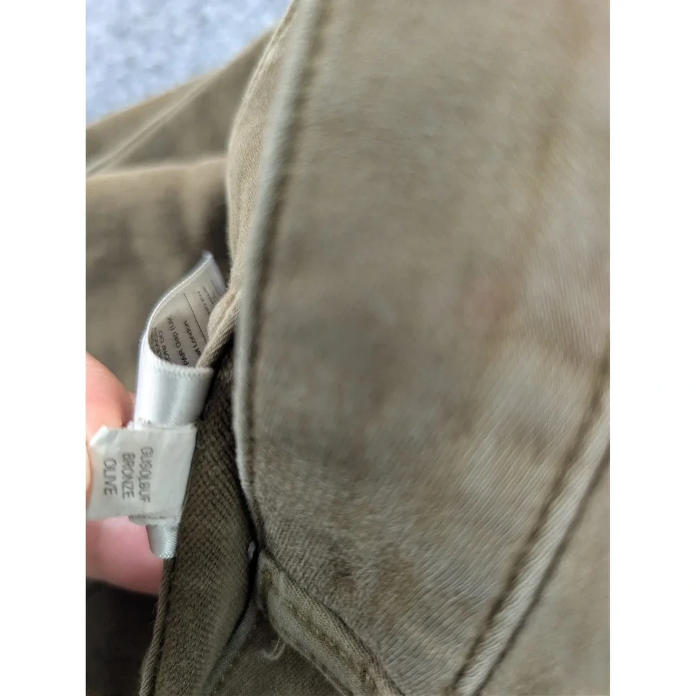 Banana Republic Traveler Cotton Brown Olive Pants Trousers Mens 36x32 Slim Chino
